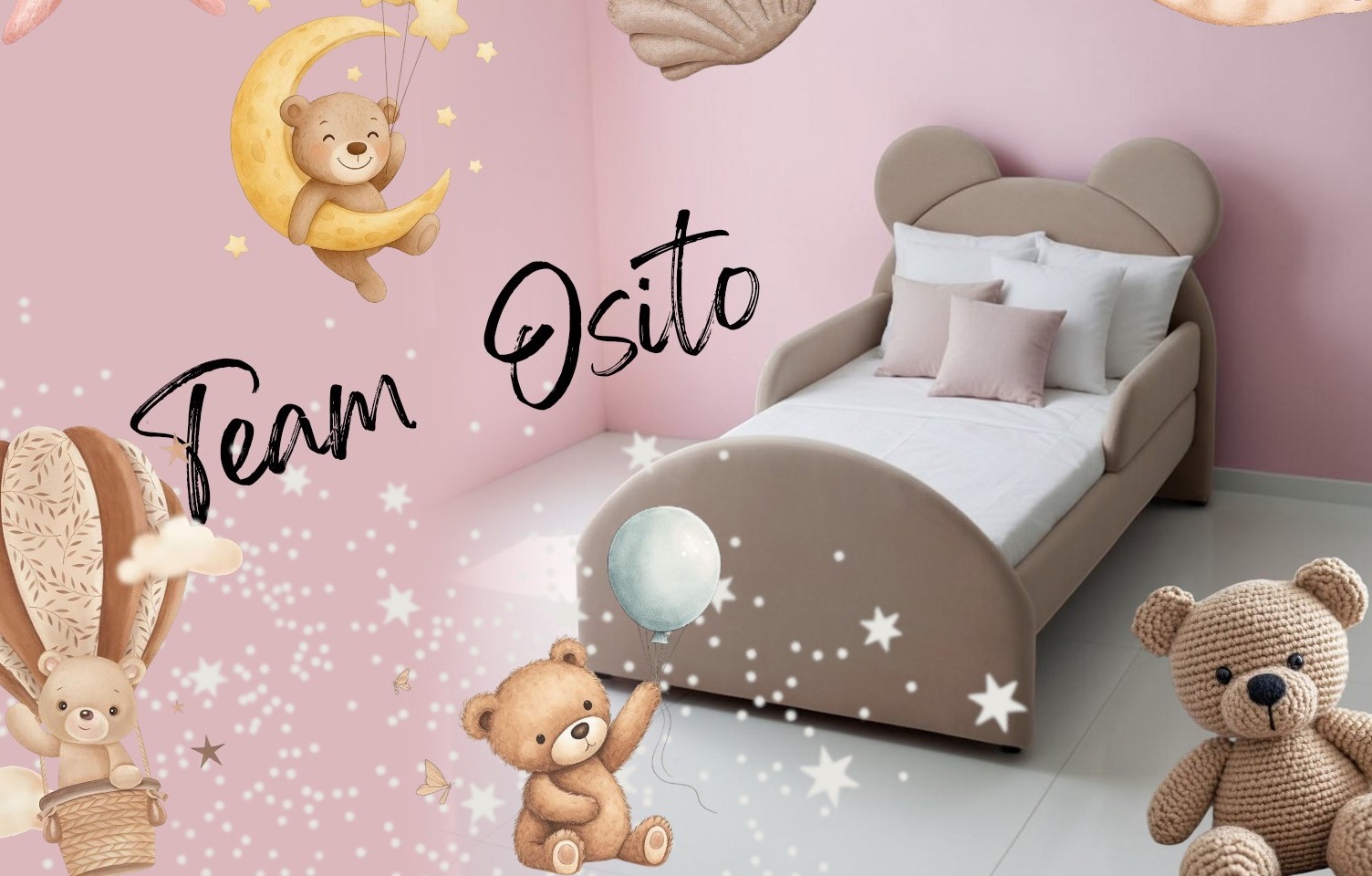 BASE Y CABACERA OSITO CON BRAZOS