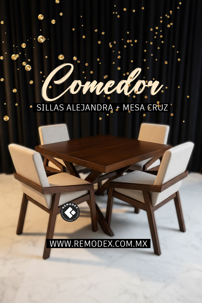 COMEDOR 4P MESA ALEJANDRA/CRUZ