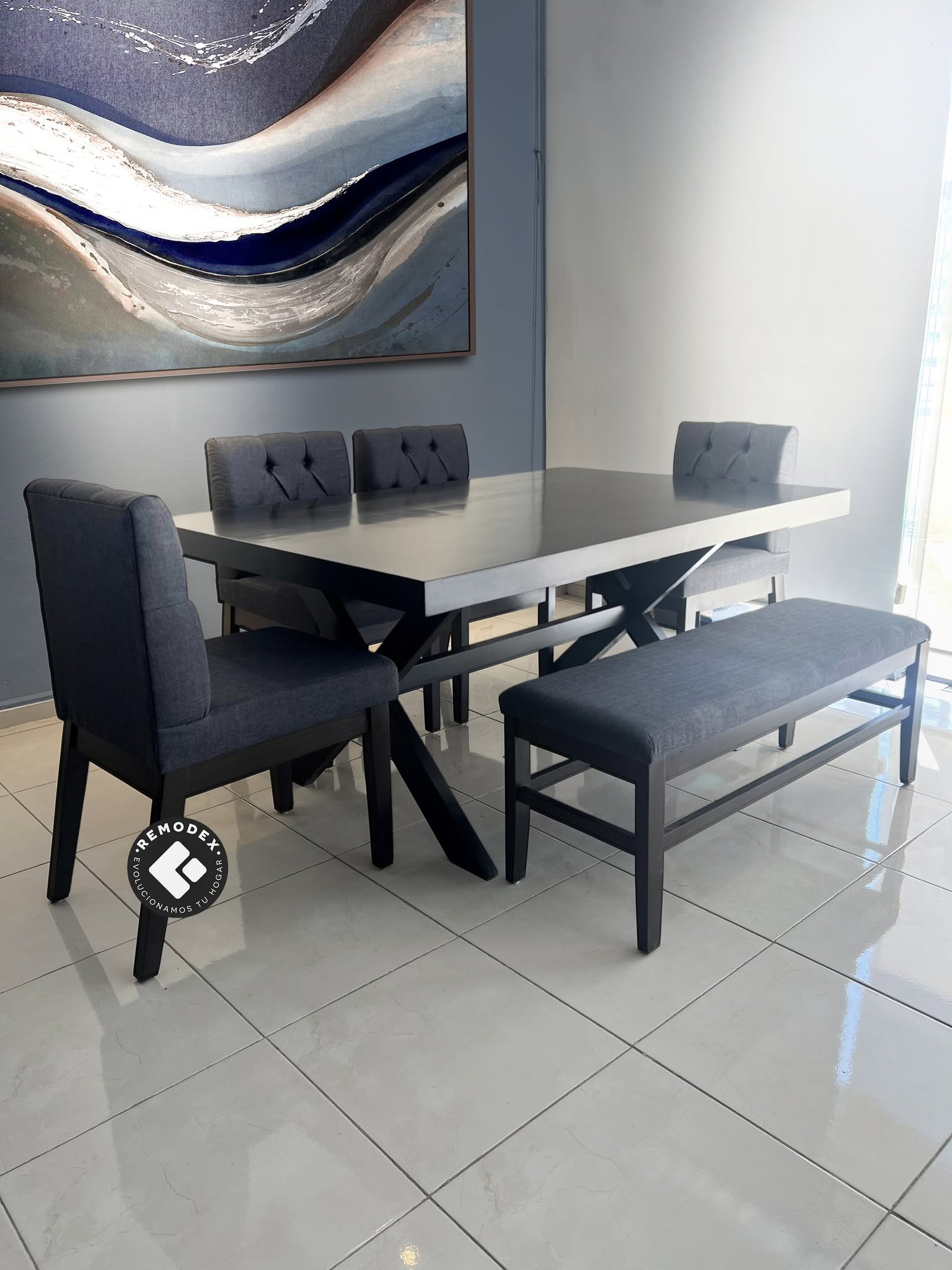 COMEDOR 6P BANCA/CRUZ/ASIA