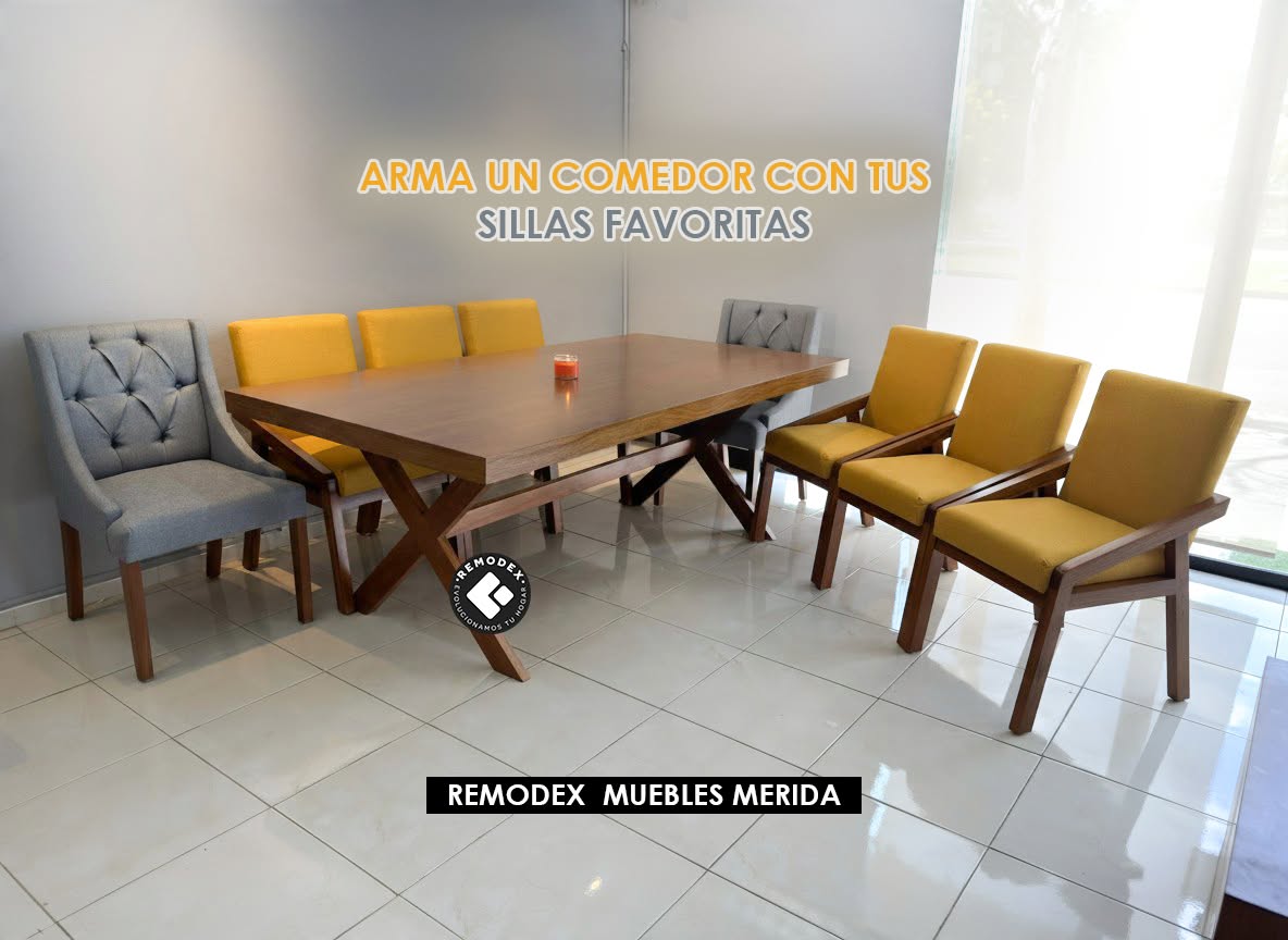 COMEDOR 8P ALEJANDRA/FLOR CAPITONADO/CRUZ