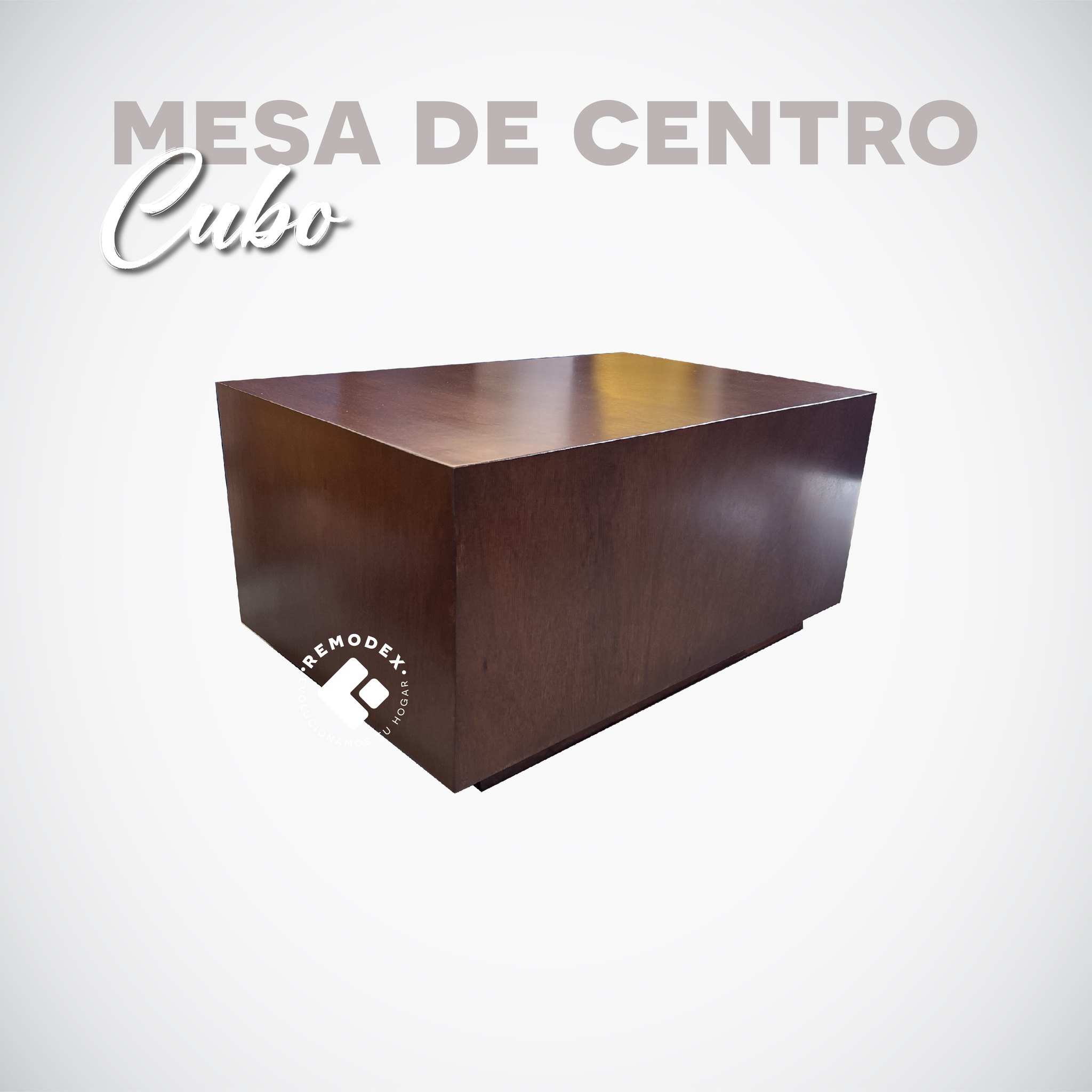 ENTREGA INMEDIATA MESA DE CENTRO CUBO ROBLE