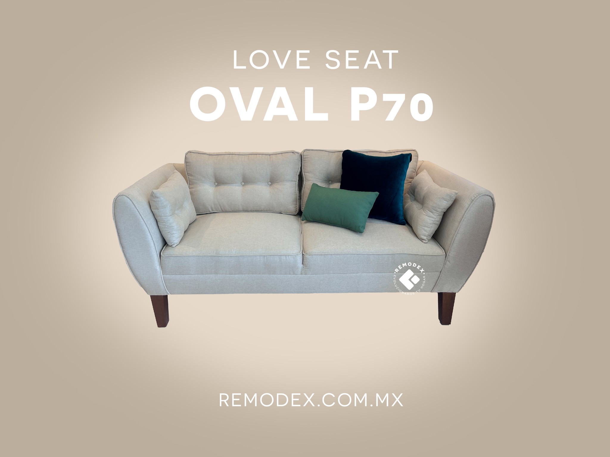 LOVE SEAT OVAL P70