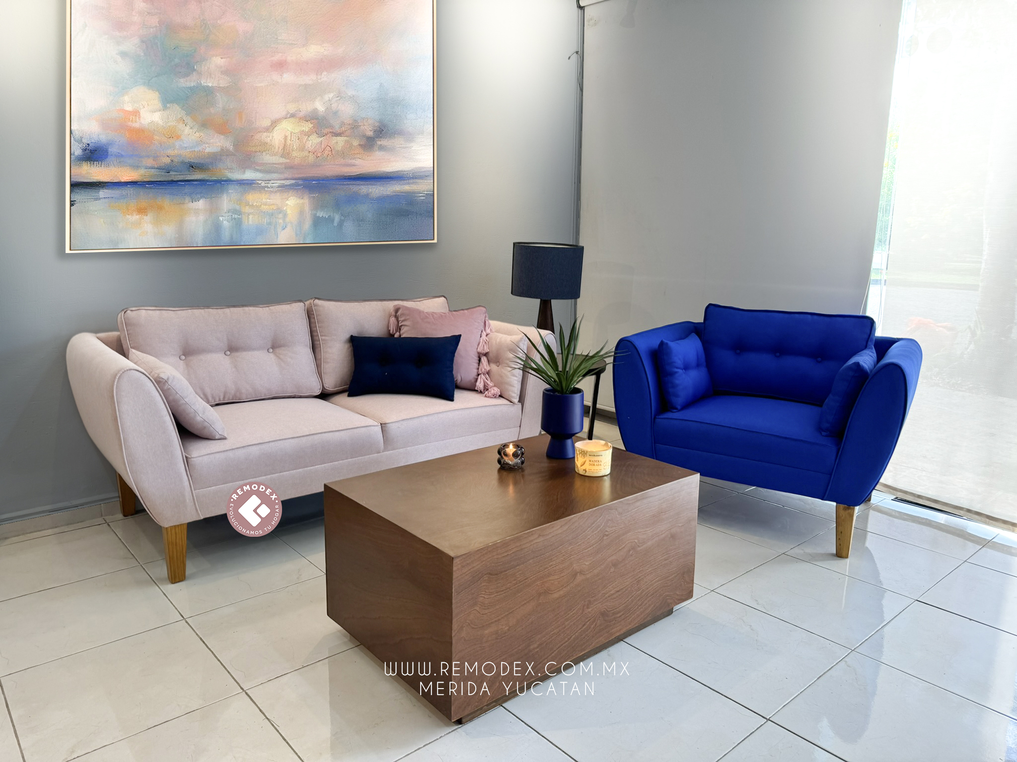PAQUETE 1,2 OVAL P70 INDIVIDUAL+LOVE SEAT