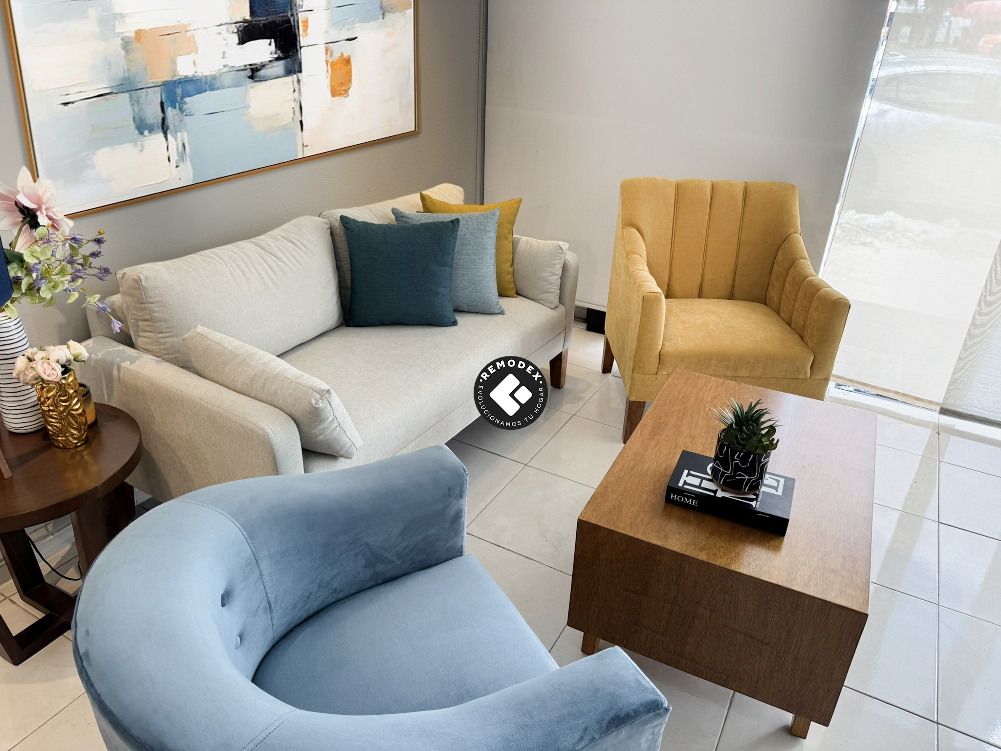 PAQUETE LOVE SEAT LUCIA + SILLETA CH + SILLETA MAR