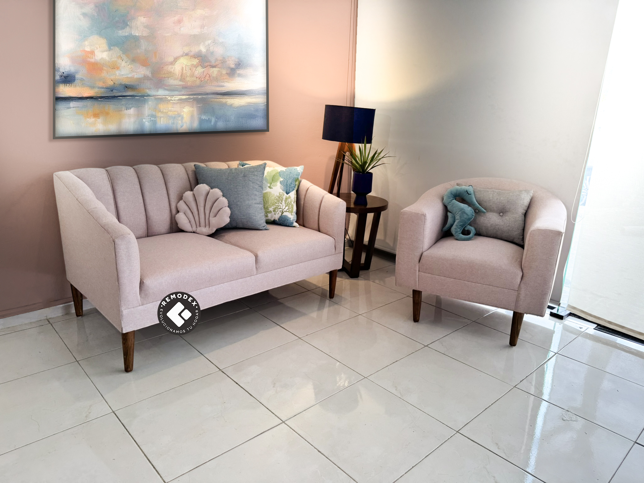 PAQUETE LOVE SEAT MAR + SILLETA CH