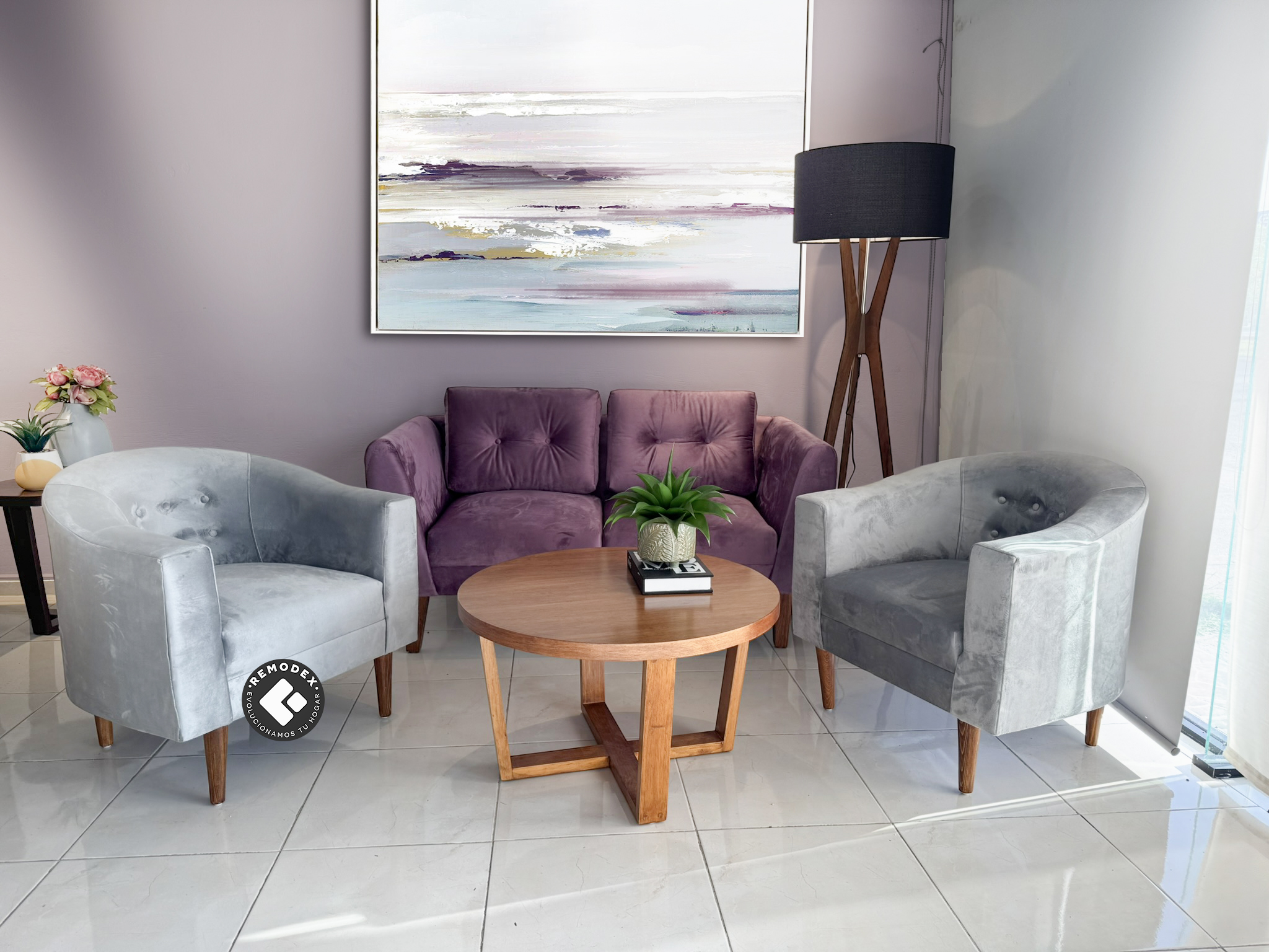 PAQUETE LOVE SEAT OVAL REGULAR/2 SILLETAS CH