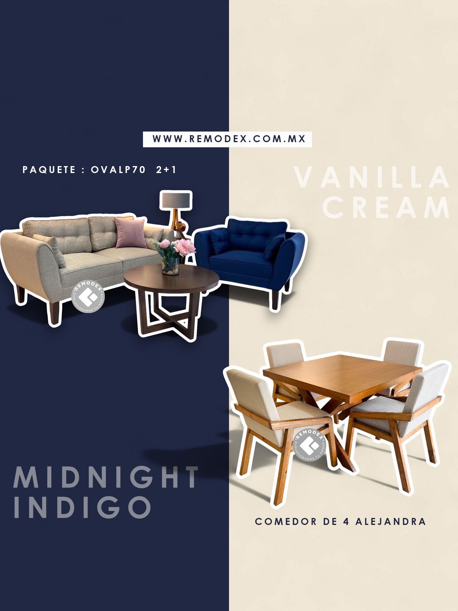 PAQUETE SALA + COMEDOR RM12