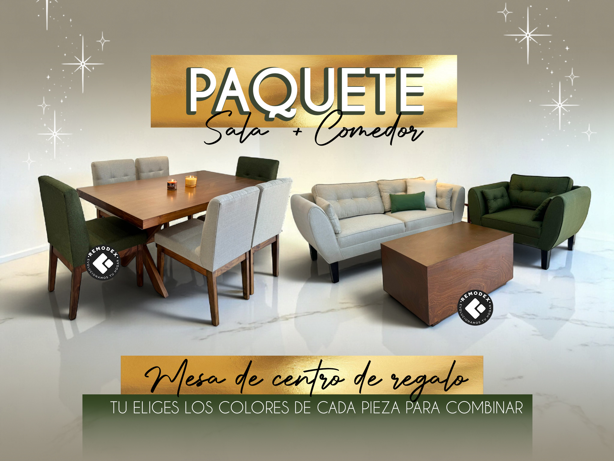 PAQUETE SALA + COMEDOR RM2