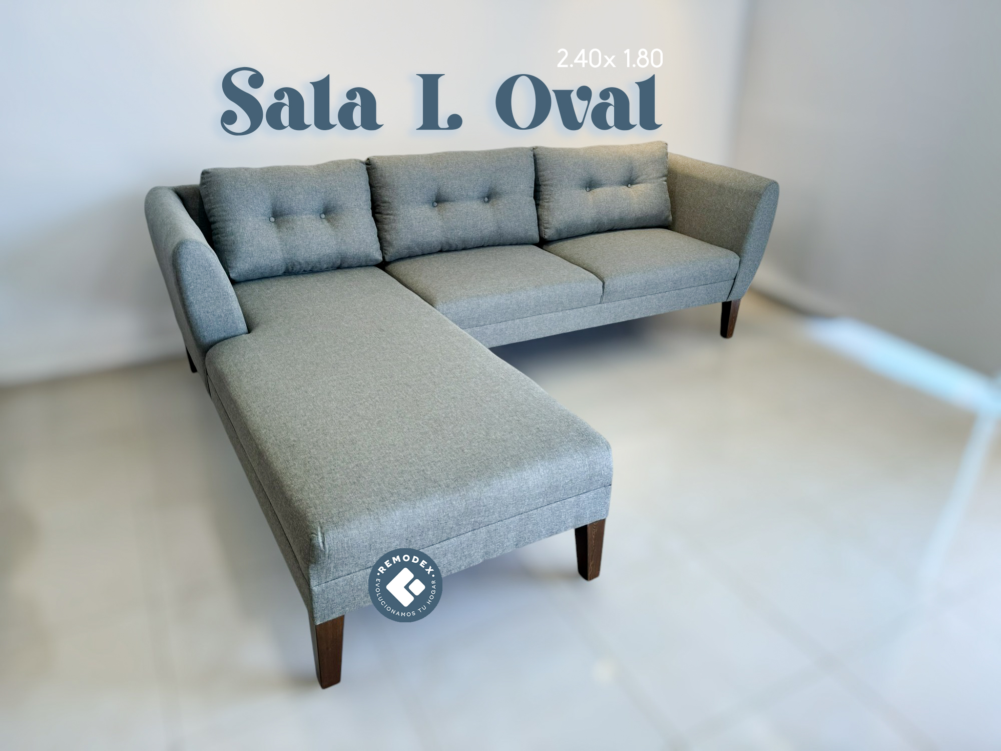 SOFÁ OVAL EN L