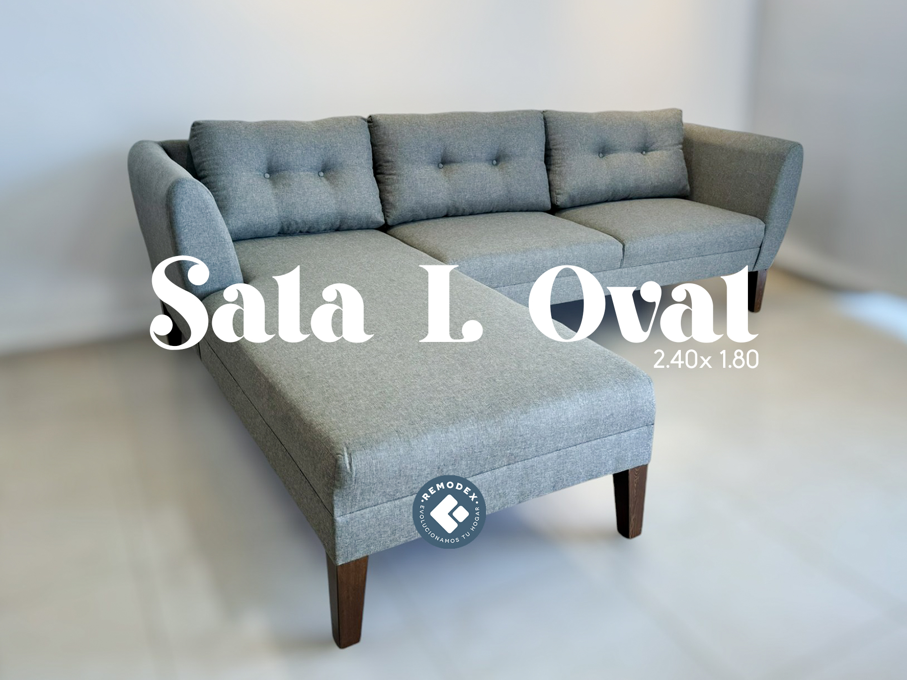 SOFÁ OVAL EN L