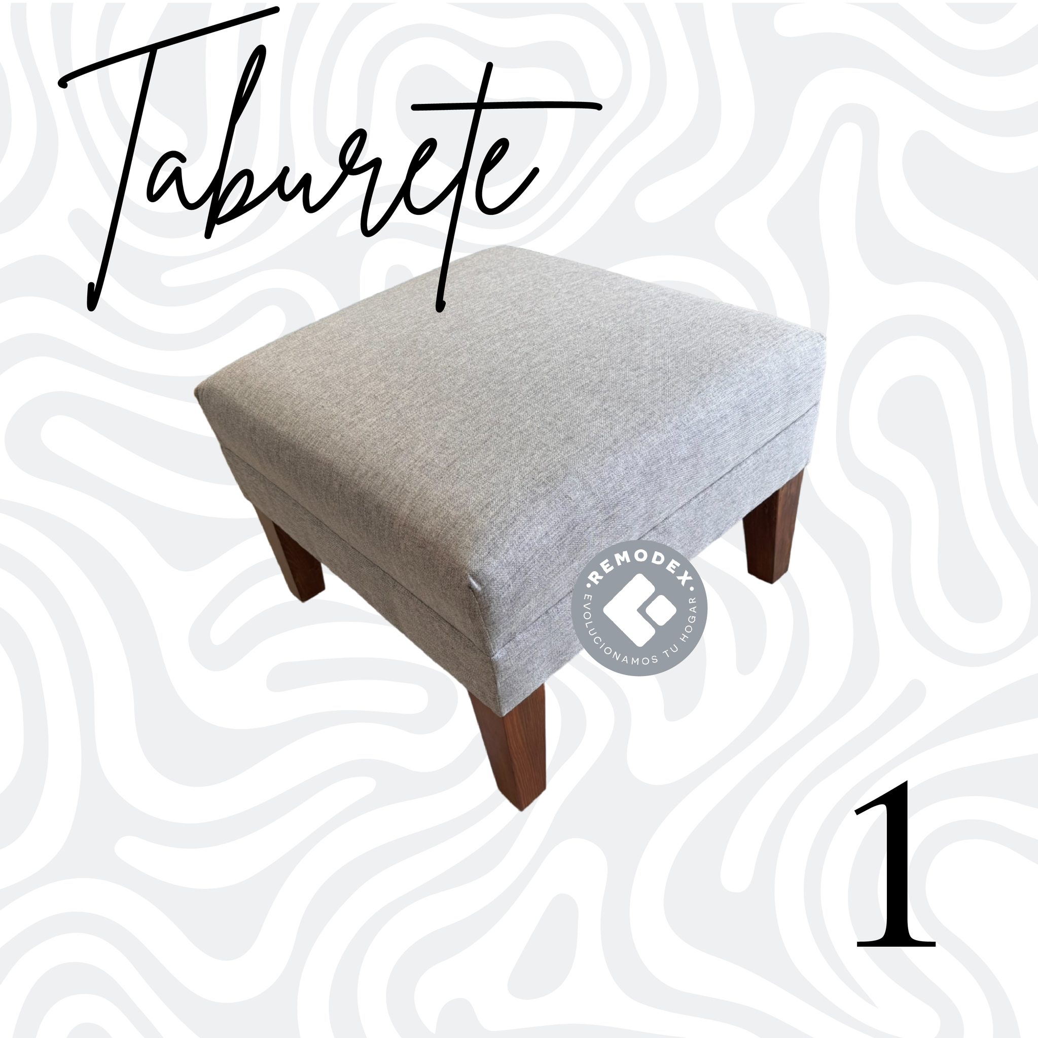 TABURETE 60 X 60 (Michelle Silver)